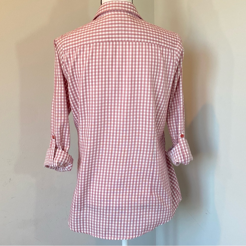 Antigua Red & White Checkered Button Down Shirt Alabama Crimson Tide size Medium - Picture 5 of 16